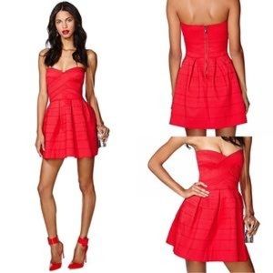 NWT Honey Punch red bandage mini dress
